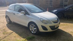 2011/61 REG VAUXHALL CORSA CDTI 1.25 DIESEL CAR / VAN WHITE, SHOWING 1 FORMER KEEPER *NO VAT*