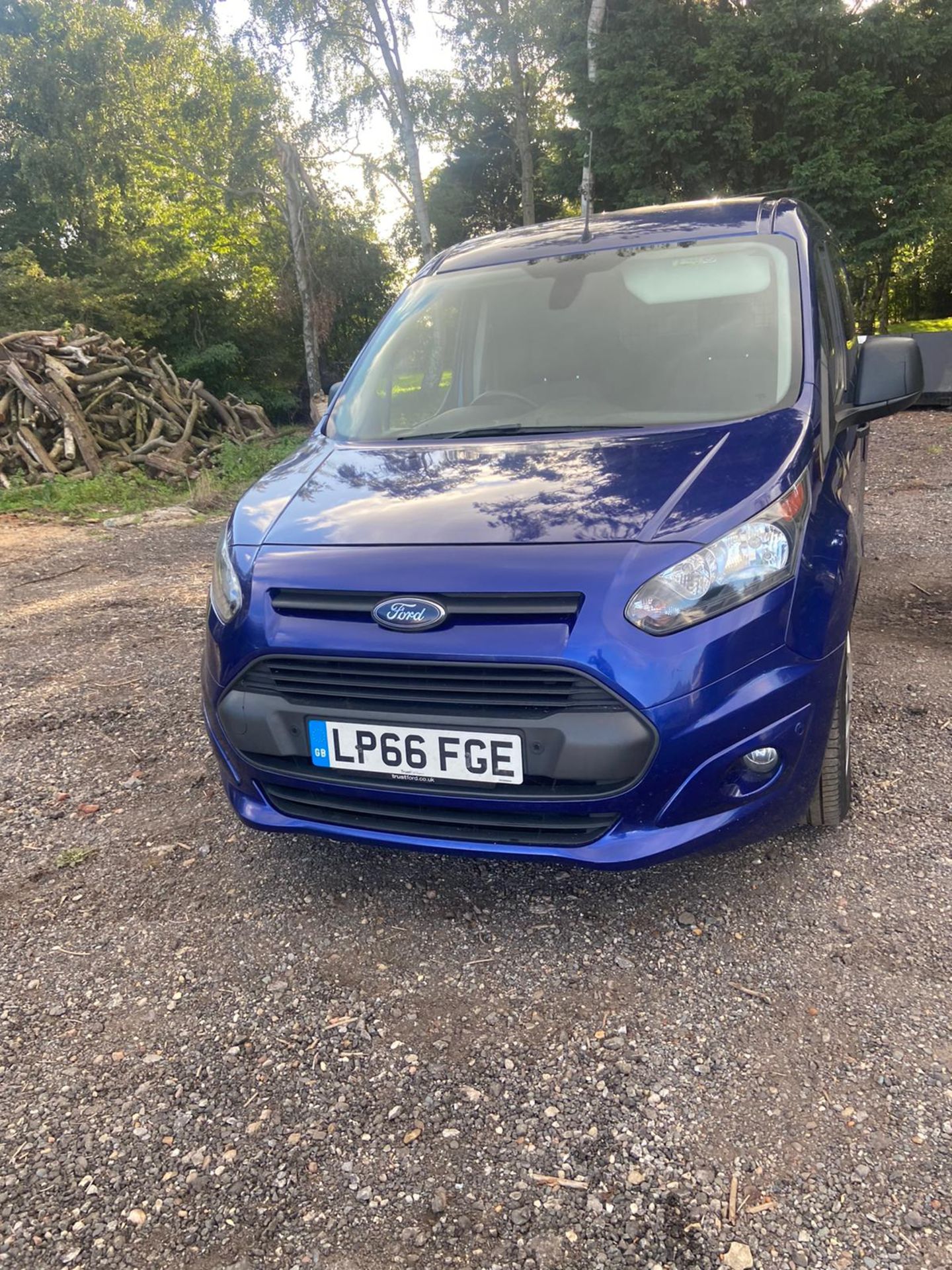 2016/66 REG FORD TRANSIT CONNECT 230 1.5 DIESEL BLUE PANEL VAN, SHOWING 0 FORMER KEEPERS *PLUS VAT* - Image 2 of 10