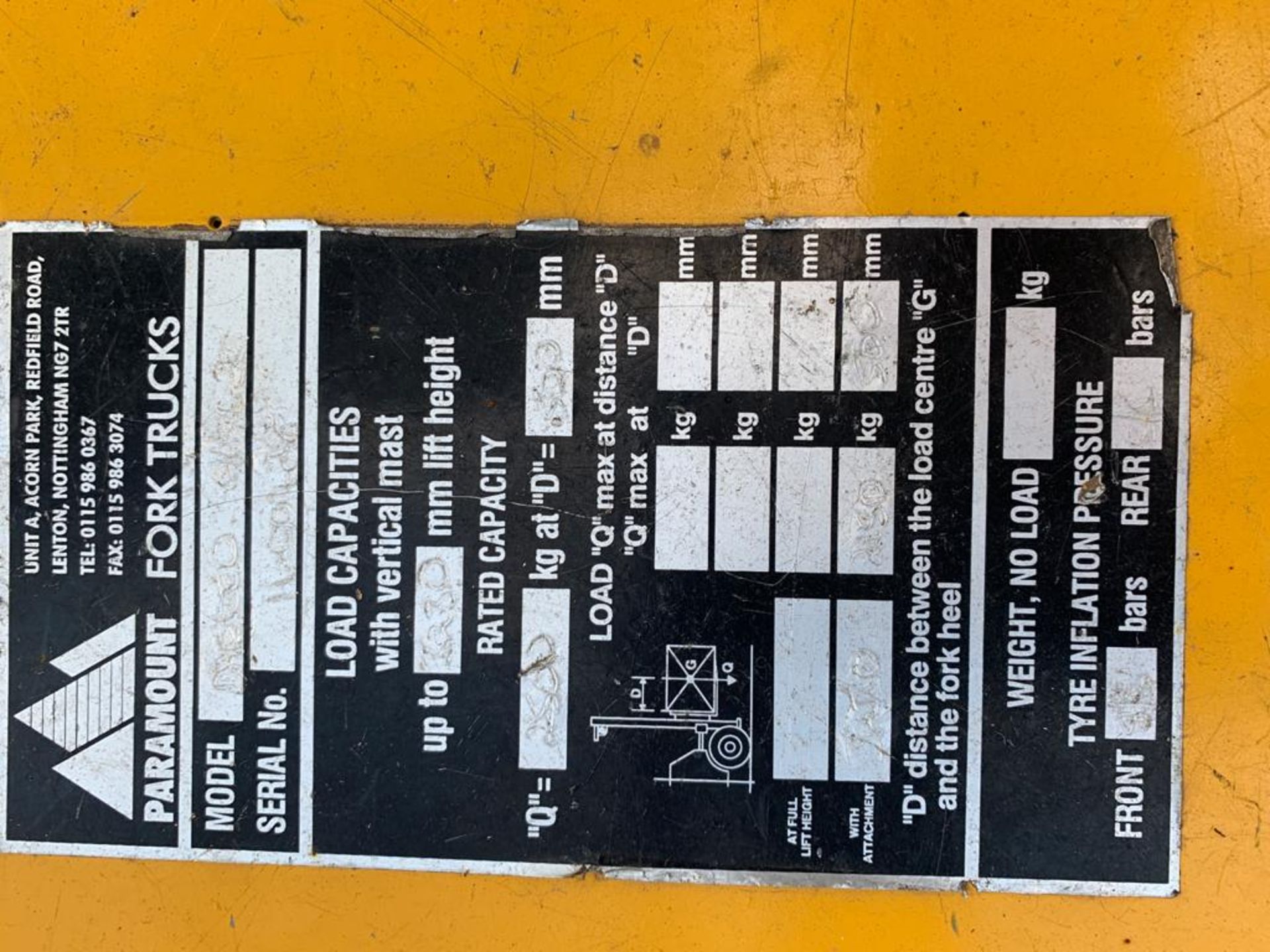 DAEWOO 2.5 TON GAS POWERED YELLOW FORKLIFT 3.2M LIFT HEIGHT, RUNS, WORKS AND LIFTS *PLUS VAT* - Image 5 of 6