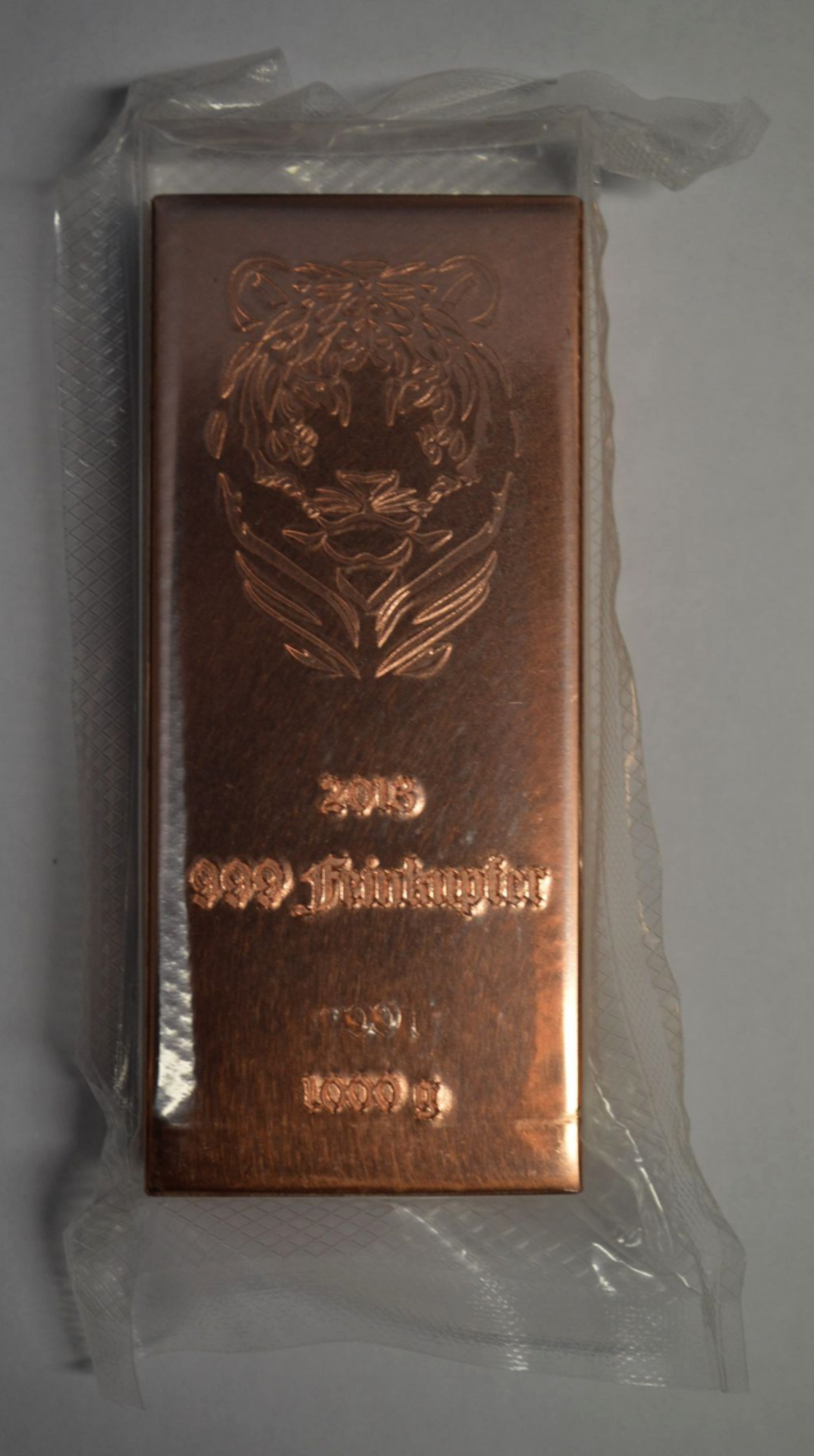 GENUINE .999 = 99.9% PURE COPPER BULLION 1KG