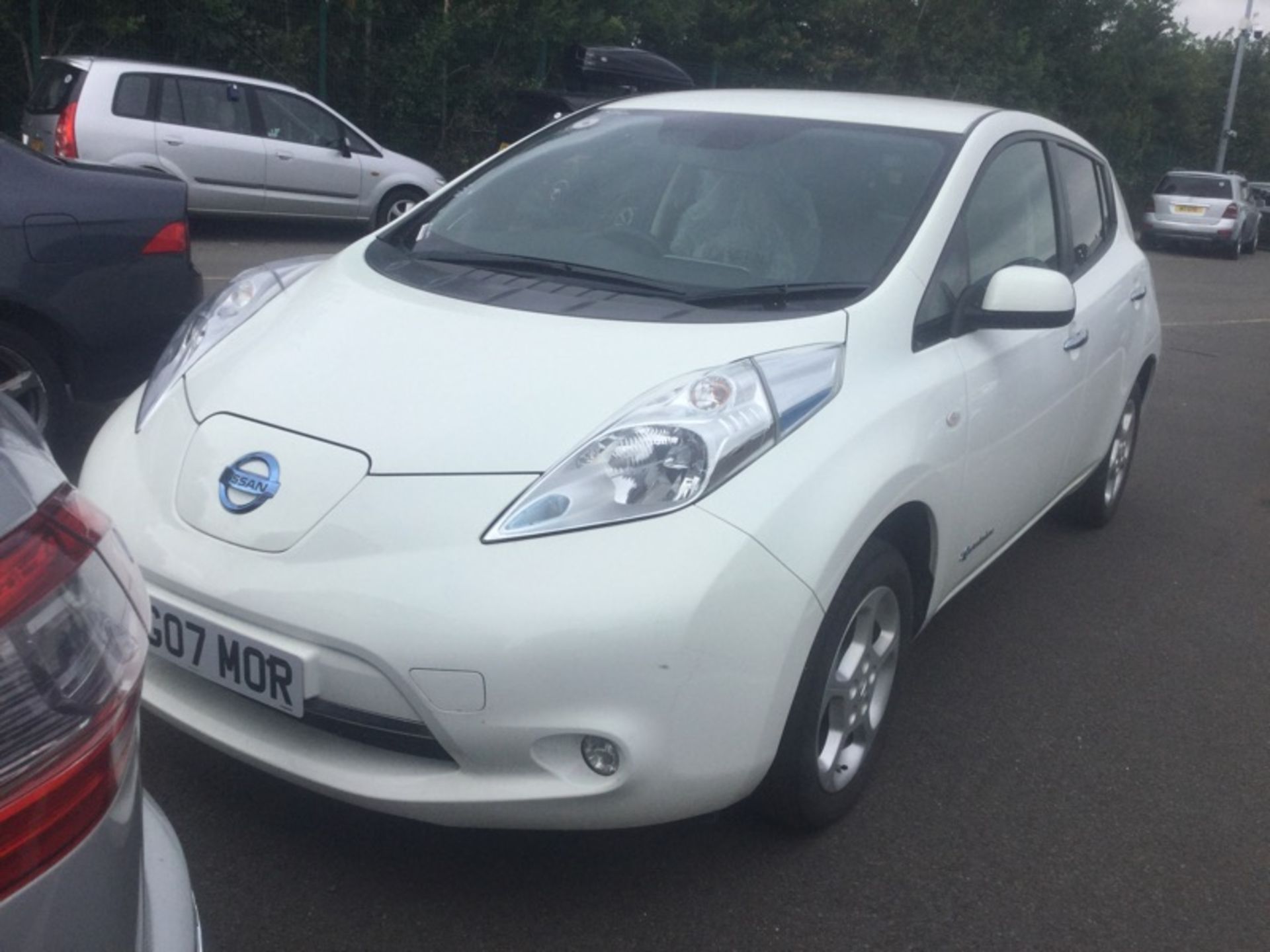 2014/64 REG NISSAN LEAF ACENTA FLEX WHITE ELECTRIC 5 DOOR HATCHBACK, SHOWING 1 FORMER KEEPER *NO VAT - Image 2 of 9