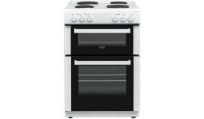BUSH DHBET60W 60CM TWIN CAVITY ELECTRIC COOKER - USED BUT GOOD CONDITION, ONLY 7 MONTHS OLD *NO VAT*