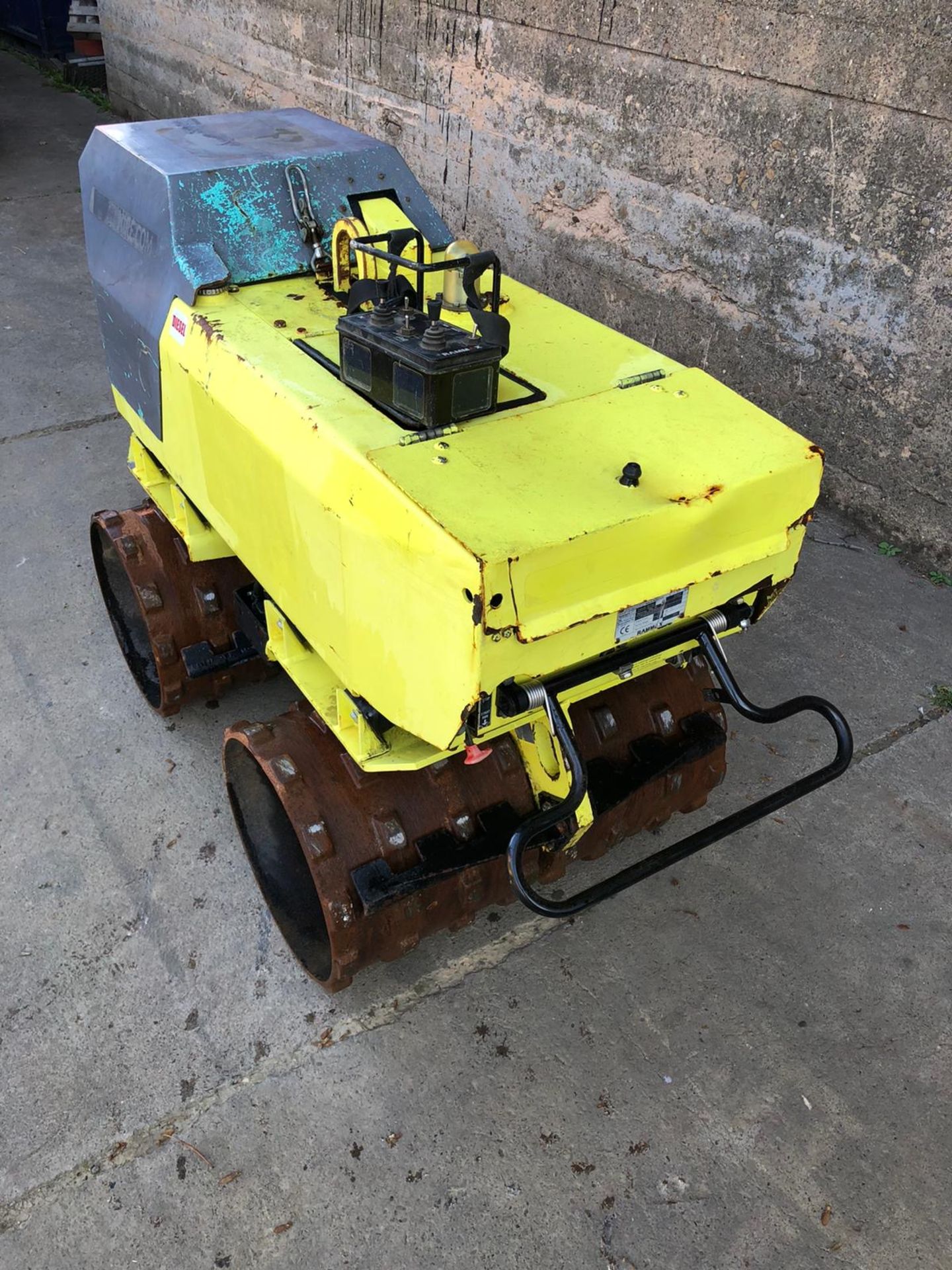 RAMMAX TRENCH ROLLER, MODEL 1585-MI, YEAR 2014, C/W REMOTE CONTROL, ONLY 214 HOURS *PLUS VAT* - Image 8 of 11