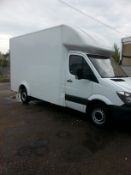 2017/66 REG MERCEDES BENZ SPRINTER 313 2.2 CDI DROP FLOOR LUTON VAN, SHOWING 1 FORMER KEEPER