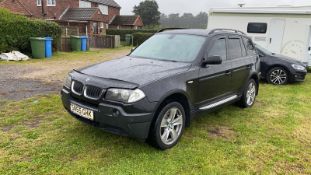 2005/55 REG BMW X3 D SPORT 2.0 DIESEL BLACK 5 DOOR, SHOWING 0 FORMER KEEPERS *NO VAT*