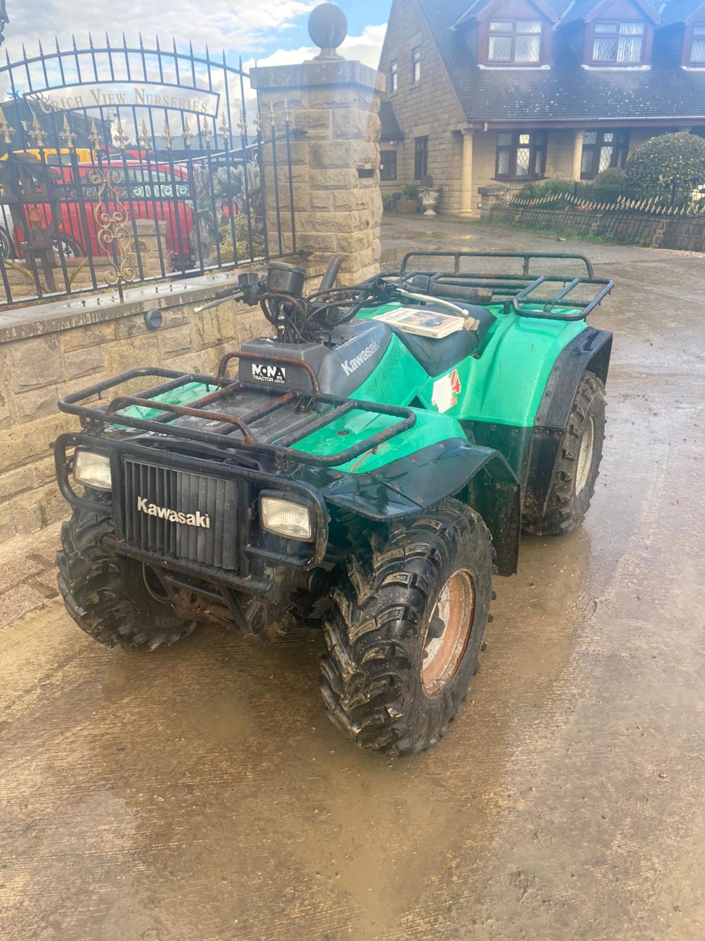 KAWASAKI KLF400 FARM QUAD, RUNS AND WORKS WELL, IN GOOD CONDITION *NO VAT* - Image 5 of 6