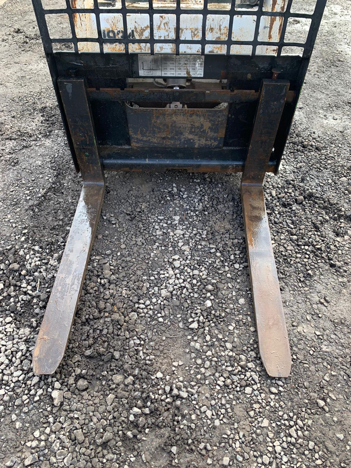 BOBCAT PALLET FORKS, SUITABLE FOR SKIDSTEER, CAME OF BOBCAT S70, GOOD CONDITION, GOOD SOLID FORKS - Image 2 of 4