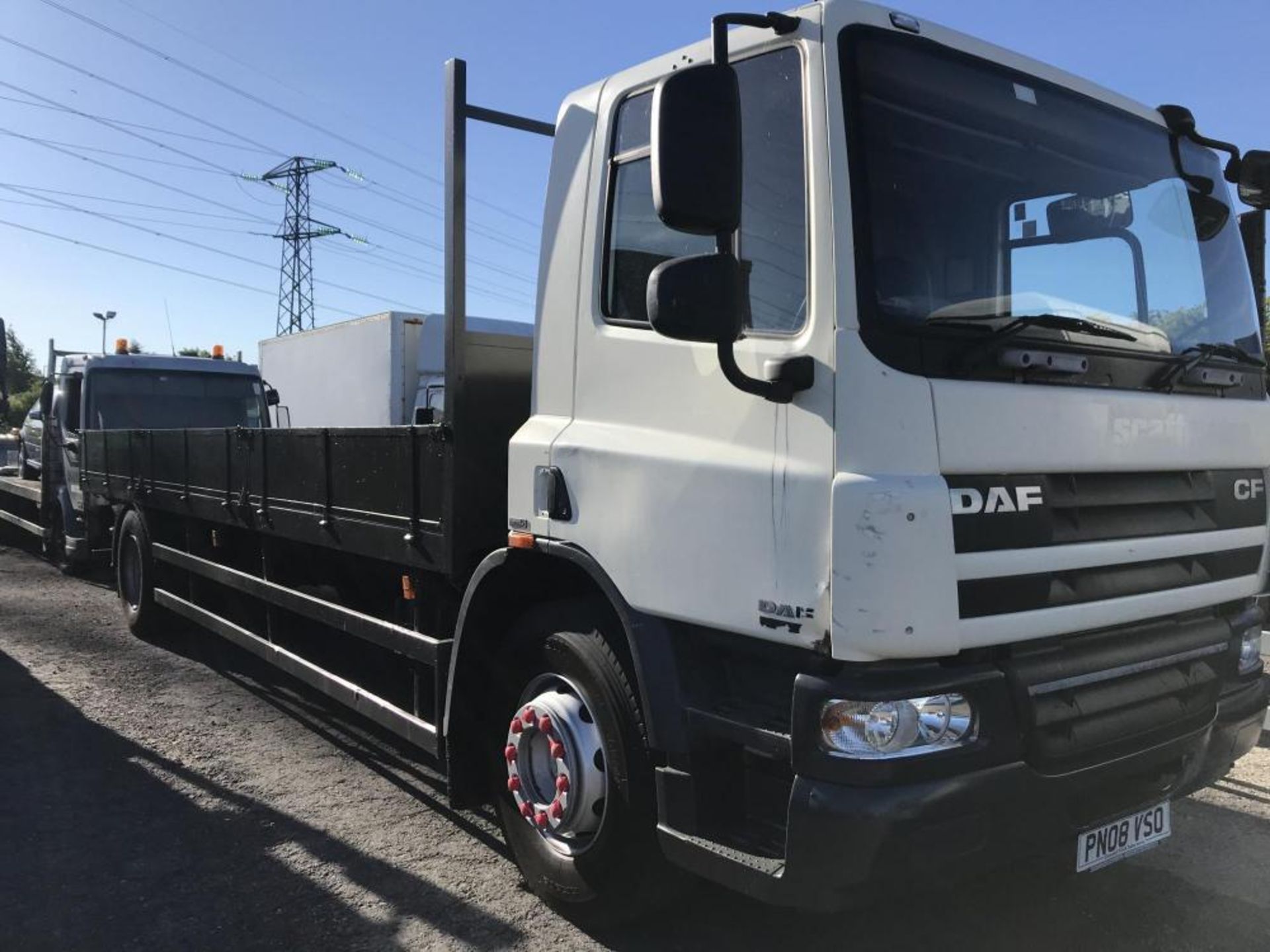 2008/08 REG DAF CF 65.220 18 TON 24FT DROPSIDE TRUCK IDEAL SCAFFOLDING WAGON *PLUS VAT*