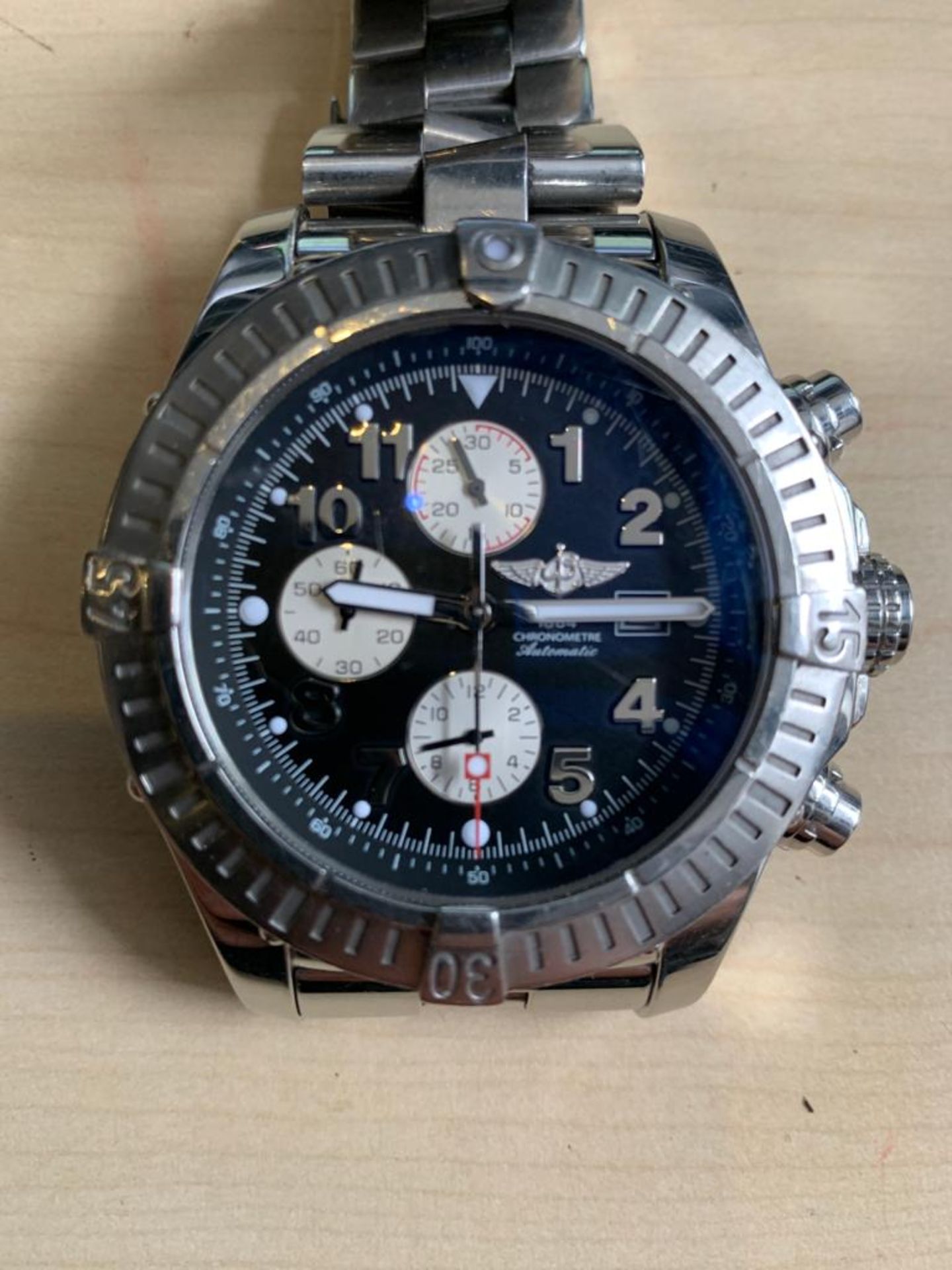 GENUINE BOXED WITH ALL PAPERWORK BREITLING SUPER AVENGER A13370 MENS WRIST WATCH *NO VAT* - Image 8 of 16