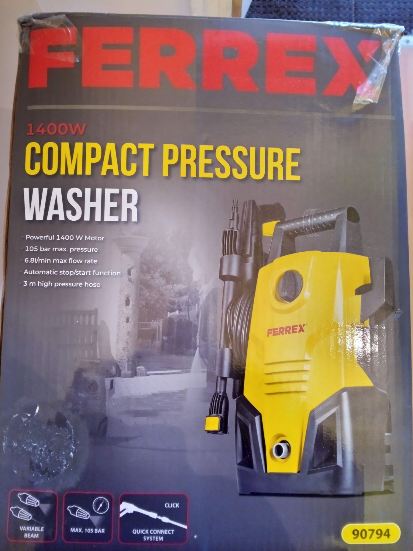 BOXED ELECTRIC PRESSURE WASHER *NO VAT* - Image 2 of 4