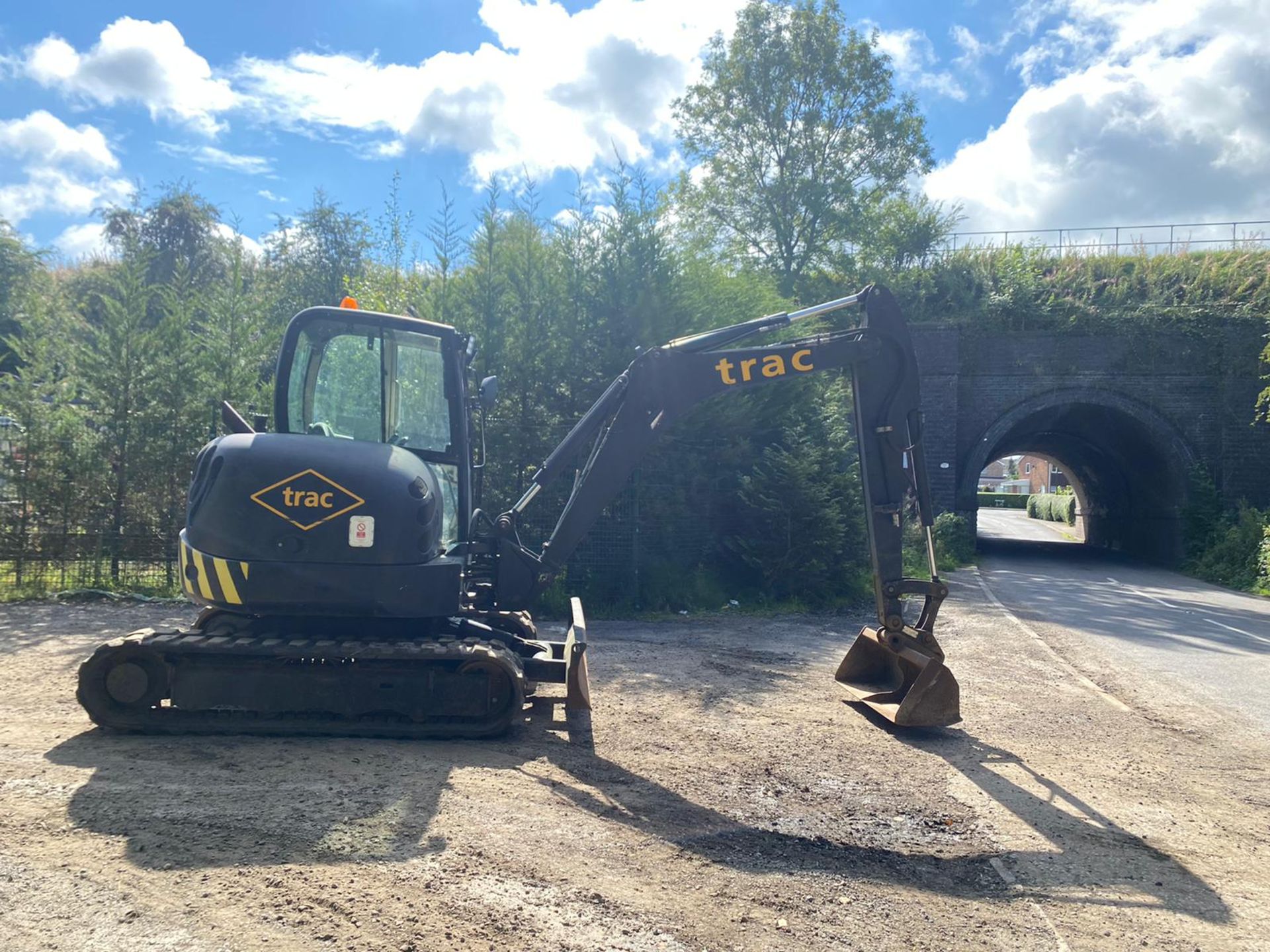 TEREX TC50 5 TON RUBBER TRACKED DIGGER / EXCAVATOR, YEAR 2007, 2 SPEED TRACKING, 2290 HOURS - Image 2 of 8