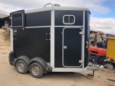 2014 IFOR WILLIAMS TWIN AXLE HORSE BOX TRAILER HB506 BLACK *PLUS VAT*