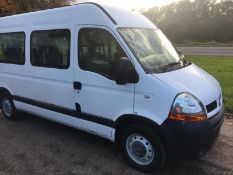 2006/06 REG RENAULT MASTER MM33 DCI 100 MWB MINIBUS 2.5 DIESEL, SHOWING 1 FORMER KEEPER *NO VAT*