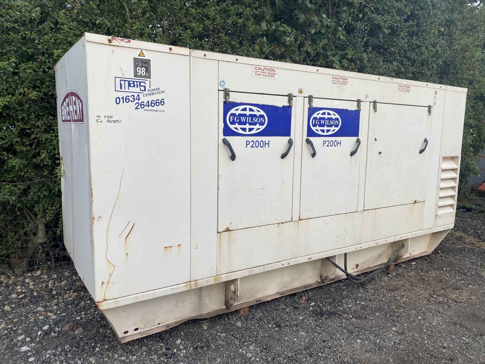 FG WILSON P200H 200KVA DIESEL GENERATOR *PLUS VAT* - Image 2 of 6