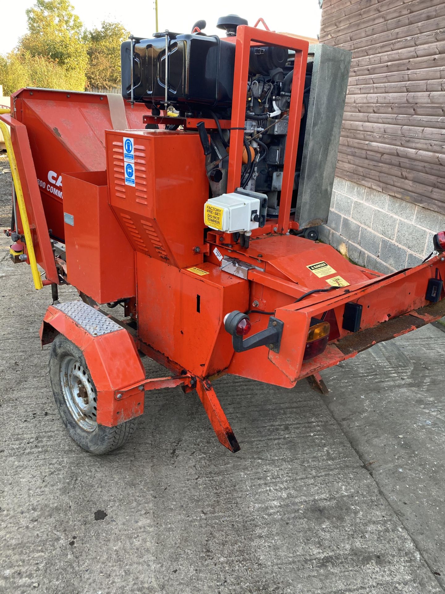CAMON C300 TOWABLE DIESEL WOOD CHIPPER, DIRECT EX COUNCIL, ONLY 238 HOURS, HYDRAULIC ROLLER FEED - Image 3 of 3