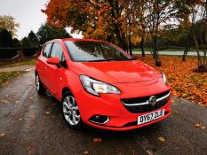 2018/67 REG VAUXHALL CORSA SRI 1.4 PETROL RED 5 DOOR HATCHBACK, SHOWING 2 FORMER KEEPERS *NO VAT*