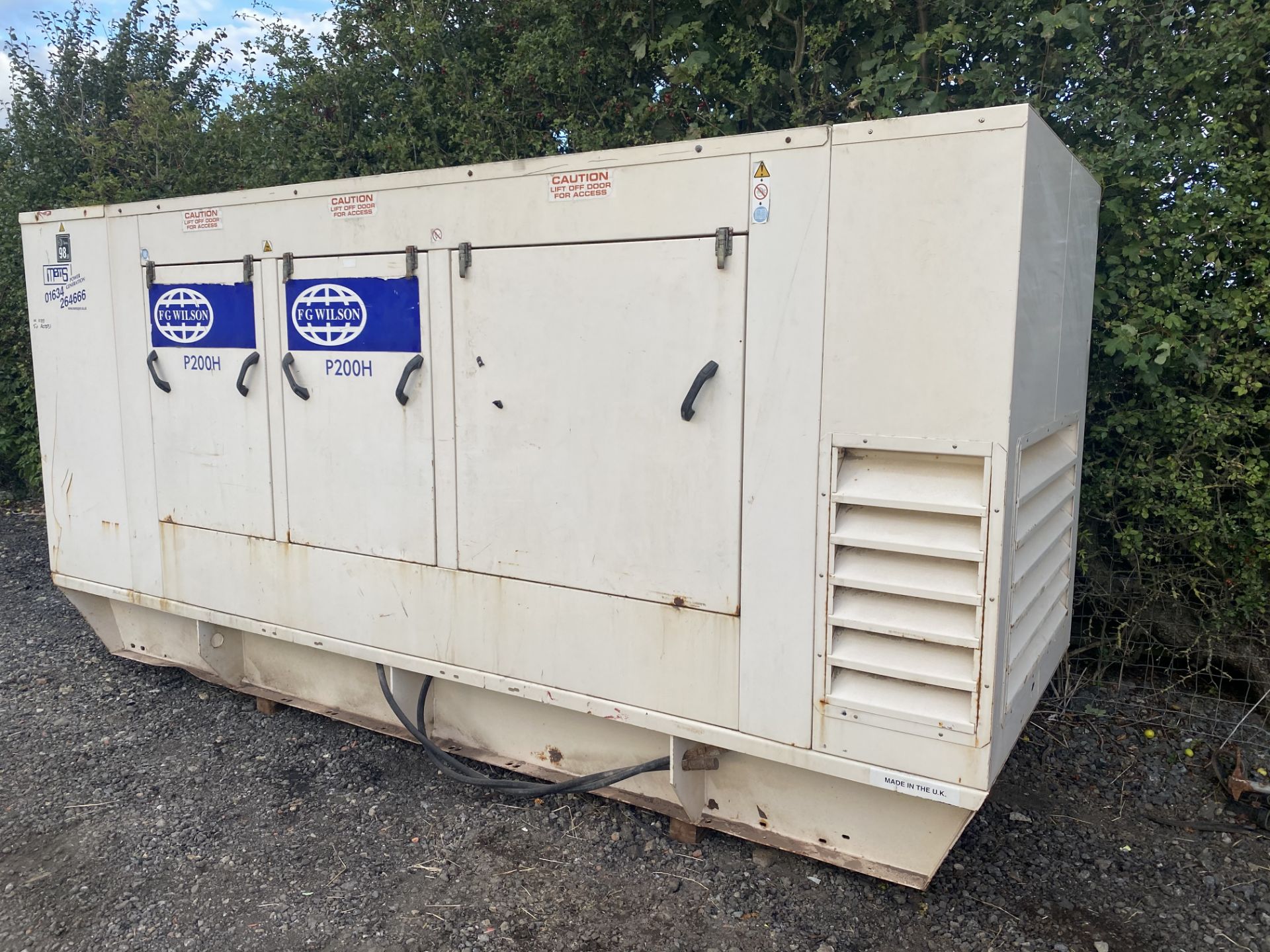 FG WILSON P200H 200KVA DIESEL GENERATOR *PLUS VAT*