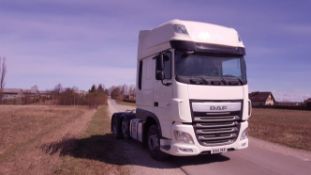 2014/14 REG DAF TRUCKS XF 440 FTG LHD WHITE DIESEL TRACTOR UNIT, SHOWING 0 FORMER KEEPERS *NO VAT*