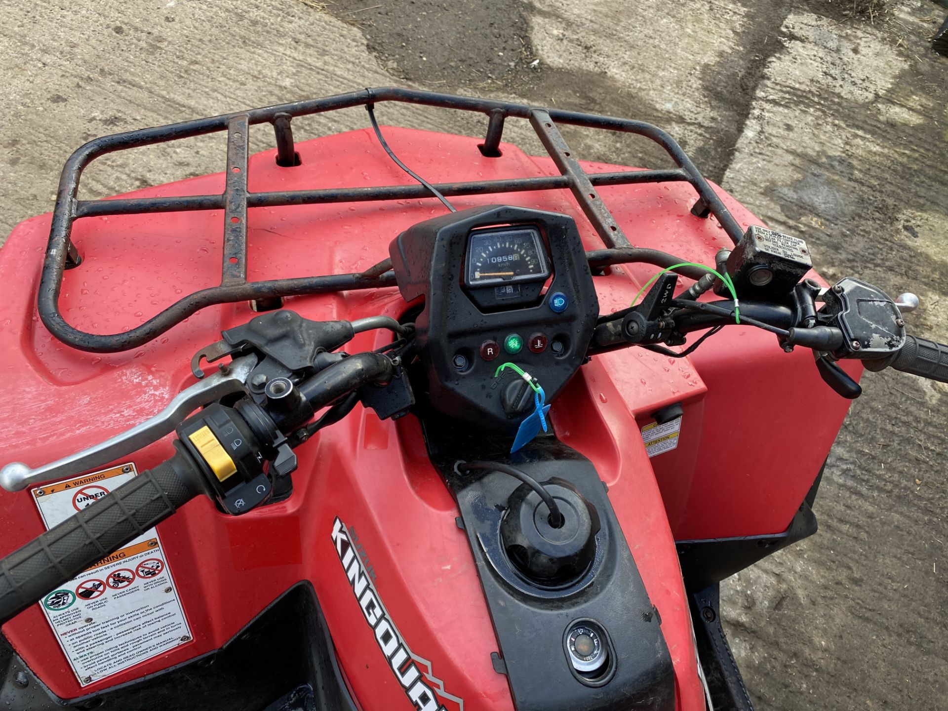 SUZUKI KING QUAD 400CC, STARTS FIRST TIME, RUNS AND DRIVES, HIGH & LOW BOX WITH REVERSE *PLUS VAT* - Image 3 of 5