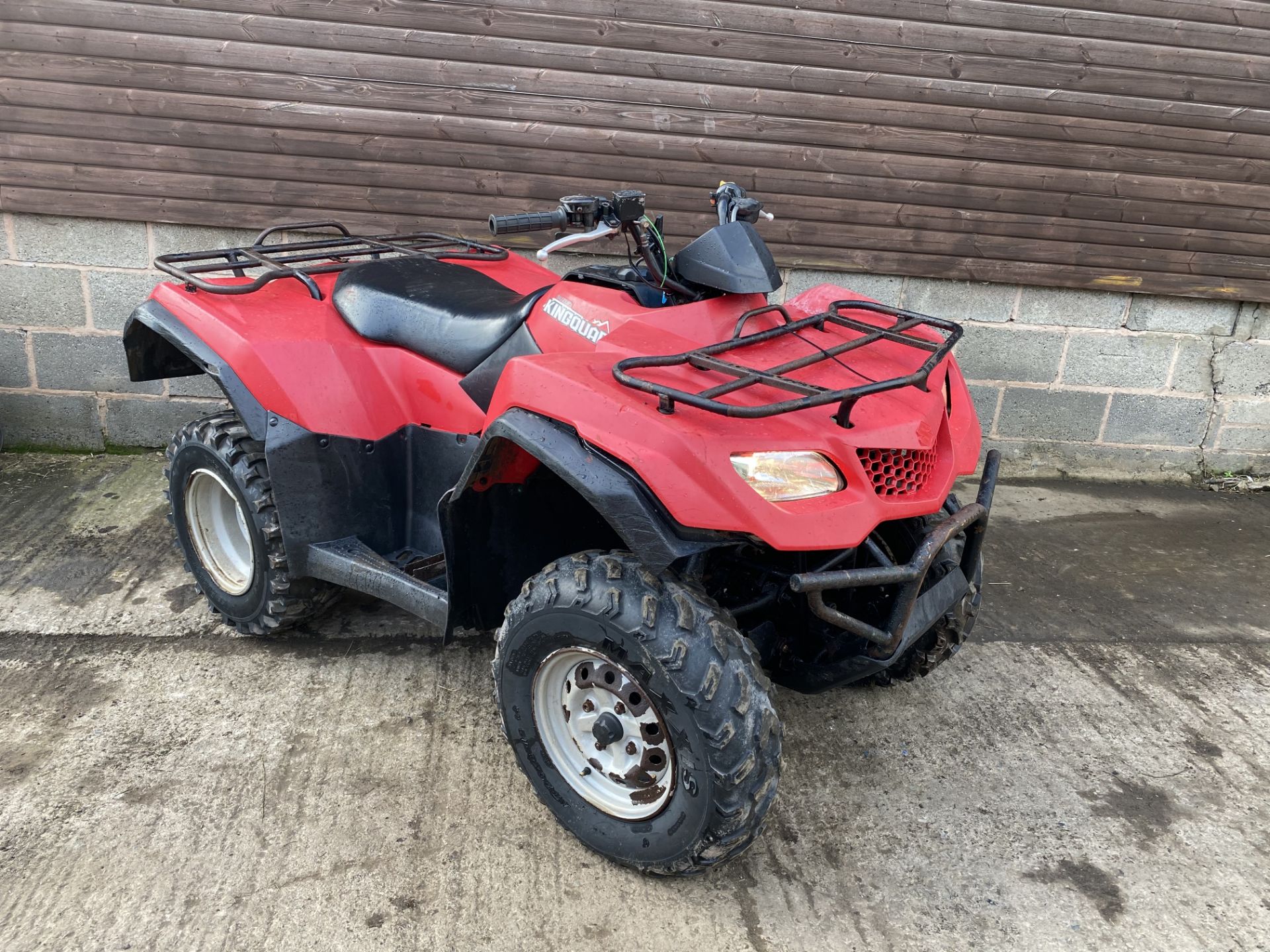 SUZUKI KING QUAD 400CC, STARTS FIRST TIME, RUNS AND DRIVES, HIGH & LOW BOX WITH REVERSE *PLUS VAT*