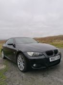 2007/57 REG BMW 320D M SPORT 2.0 DIESEL BLACK COUPE *NO VAT*