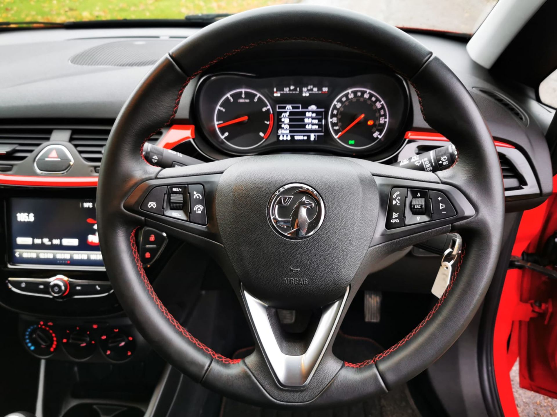 2018/67 REG VAUXHALL CORSA SRI 1.4 PETROL RED 5 DOOR HATCHBACK, SHOWING 2 FORMER KEEPERS *NO VAT* - Image 15 of 17