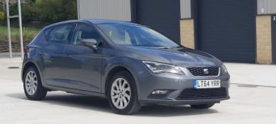 2014/64 REG SEAT LEON SE TECHNOLOGY TDI 1.6 DIESEL GREY 5DR HATCHBACK, SHOWING 0 FORMER KEEPERS