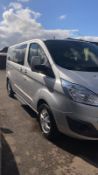 2014/14 REG FORD TOURNEO CUSTOM 300 LTD ECOTEC 2.2 DIESEL MINIBUS / MPV, SHOWING 1 FORMER KEEPER