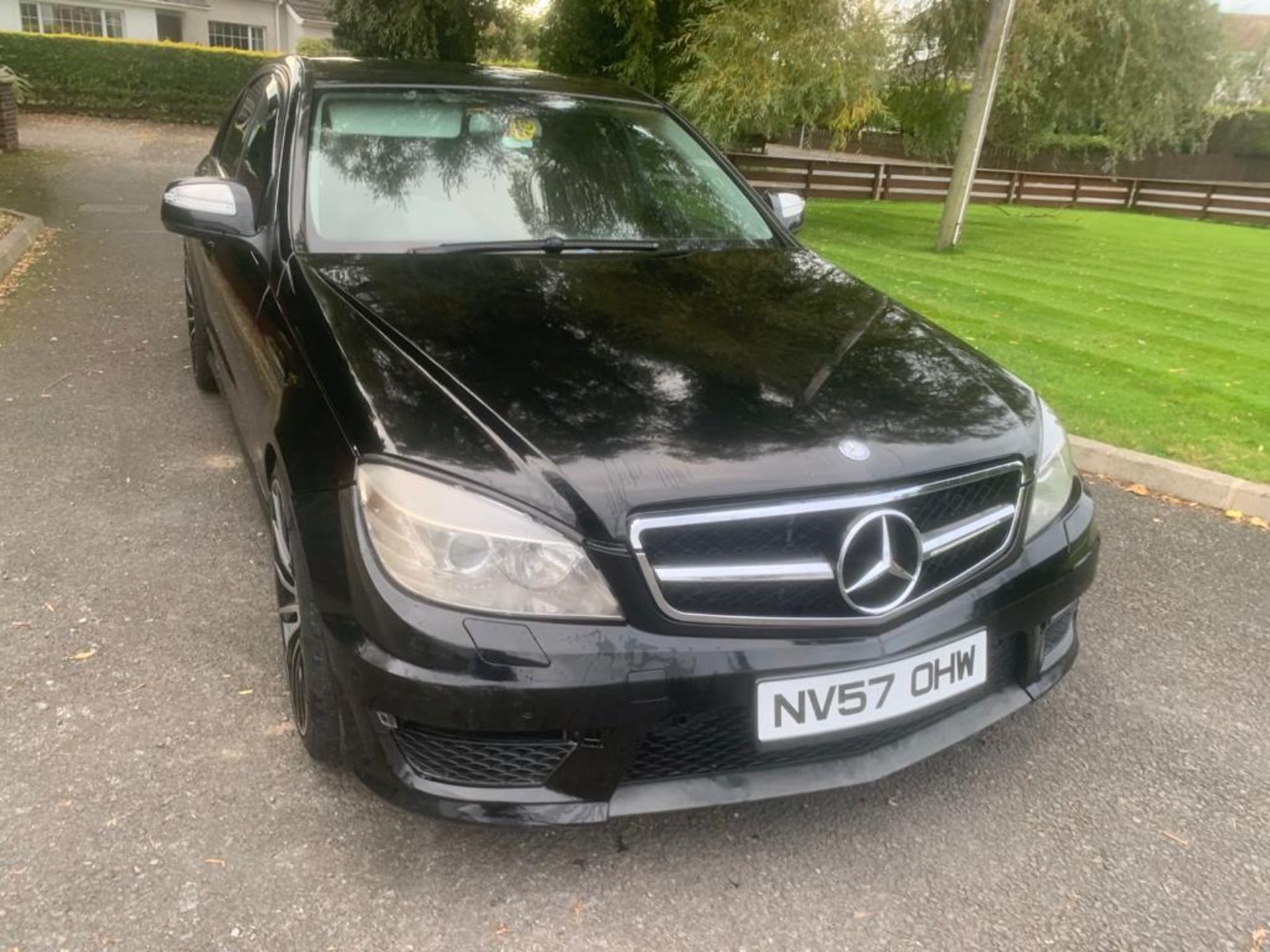 2008/57 REG MERCEDES C200 SE CDI 2.2 DIESEL BLACK 4 DOOR SALOON C63 AMG REPLICA *NO VAT* - Image 2 of 10