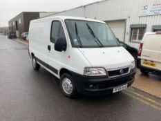 2006/06 REG FIAT DUCATO JTD DYNAMIC SWB 2.0 DIESEL WHITE PANEL VAN, SHOWING 2 FORMER KEEPERS *NO VAT