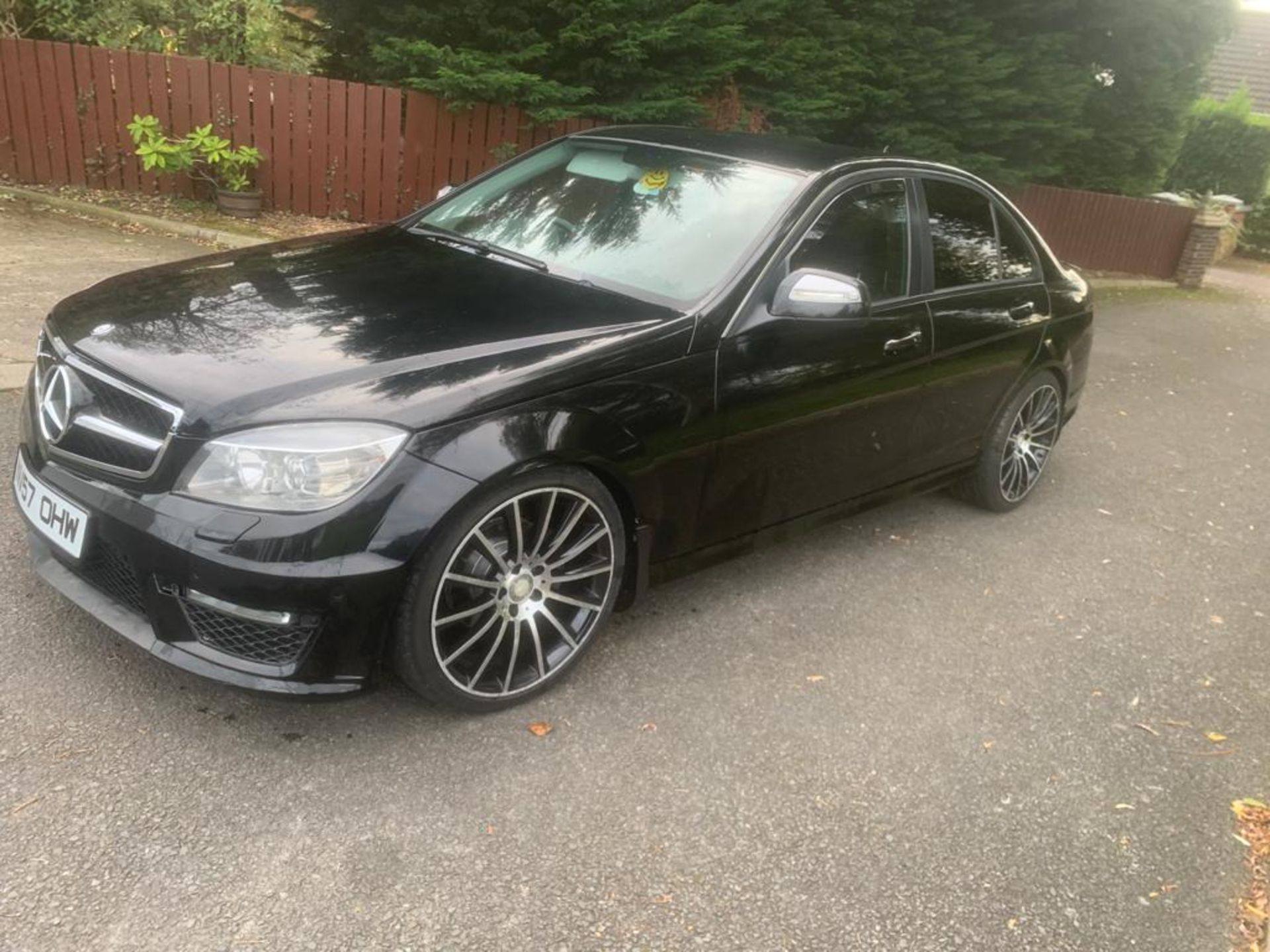 2008/57 REG MERCEDES C200 SE CDI 2.2 DIESEL BLACK 4 DOOR SALOON C63 AMG REPLICA *NO VAT* - Image 3 of 10