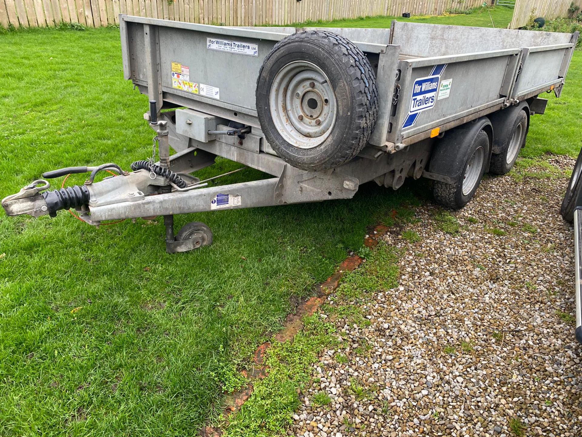 2018 IFOR WILLIAMS TT3621 TIPPING TRAILER, TOWS VERY WELL, EXCELLENT TYRES, ALL ROUND LED LIGHTS - Image 4 of 6