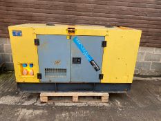 KAWAKENKI 25 KVA SILENT DIESEL GENERATOR, YEAR 2017, HOURS: 6, 230/400V, STARTS AND RUNS *PLUS VAT*