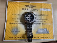 GENUINE BOXED WITH ALL PAPERWORK BREITLING SUPER AVENGER A13370 MENS WRIST WATCH *NO VAT*