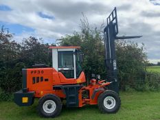 NEW & UNUSED 2019 POWERFUL PF30 4X4 ROUGH TERRAIN FORKLIFT C/W 2 STAGE MAST *PLUS VAT*