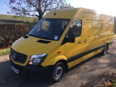 2016/66 REG MERCEDES-BENZ SPRINTER 314 CDI 2.2 DIESEL YELLOW PANEL VAN, AD BLUE, BLUE EFFICIENCY