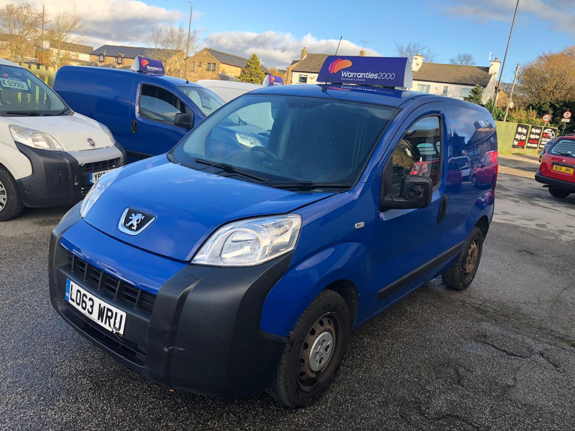 2014/63 REG PEUGEOT BIPPER S HDI 1.25 DIESEL BLUE PANEL VAN, SHOWING 0 FORMER KEEPERS *PLUS VAT* - Image 3 of 9