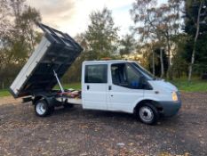 2014/14 REG FORD TRANSIT 125 T350 RWD 2.2 DIESEL TIPPER, SHOWING 2 FORMER KEEPERS *PLUS VAT*