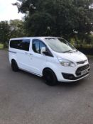 2015/15 REG FORD TOURNEO CUSTOM 300 LTD ECOTECH 2.2 DIESEL 9 SEAT, SHOWING 1 FORMER KEEPER *NO VAT*