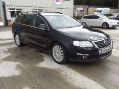 2008 VOLKSWAGEN PASSAT SPORT TDI 2.0 DIESEL AUTO BLACK ESTATE, SHOWING 3 FORMER KEEPERS *NO VAT*