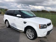 2010/60 REG LAND ROVER RANGE ROVER SPORT HSE TDV6 AUTO 3.0 DIESEL, SHOWING 2 FORMER KEEPERS *NO VAT*