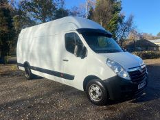 2015/65 REG VAUXHALL MOVANO R3500 L4H3 CDTI DRW 2.3 DIESEL WHITE PANEL VAN, SHOWING 1 FORMER KEEPER