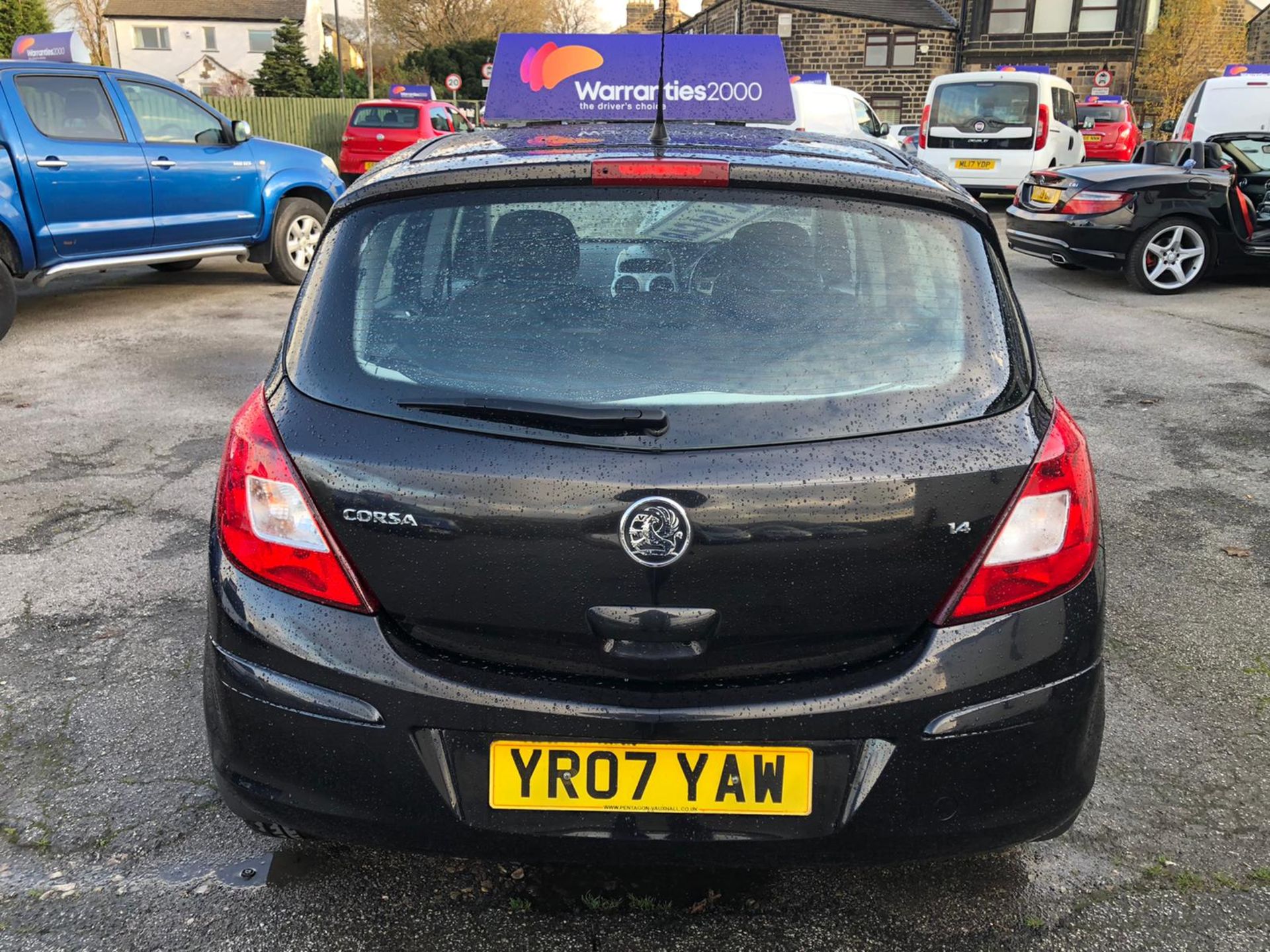 2007/07 REG VAUXHALL CORSA CLUB A/C 1.4 PETROL BLACK 5DR HATCHBACK, SHOWING 1 FORMER KEEPER *NO VAT* - Image 4 of 12