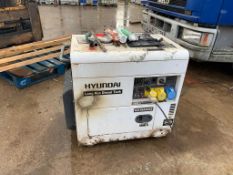 HYUNDAI LONG RUN DIESEL TANK SILENT GENERATOR, MODEL: DHY6000SE, AC 115V / AC230V