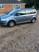 2010/10 REG VOLKSWAGEN TOURAN S TDI 105 1.9 DIESEL MPV GREY, SHOWING 1 FORMER KEEPER *NO VAT*