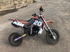 KTM 50CC MOTOR BIKE, RUNS AND WORKS PERFECT, IN GOOD CONDITION *NO VAT*