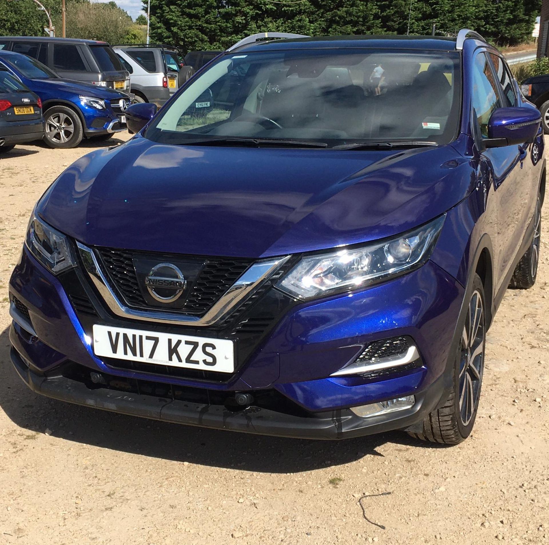 2017/17 REG NISSAN QASHQAI TEKNA DIG-T 1.6 PETROL BLUE 5 DOOR HATCHBACK *NO VAT* - Image 3 of 14