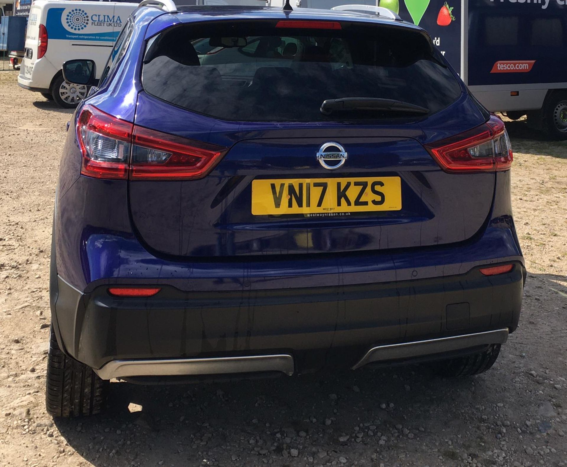 2017/17 REG NISSAN QASHQAI TEKNA DIG-T 1.6 PETROL BLUE 5 DOOR HATCHBACK *NO VAT* - Image 7 of 14