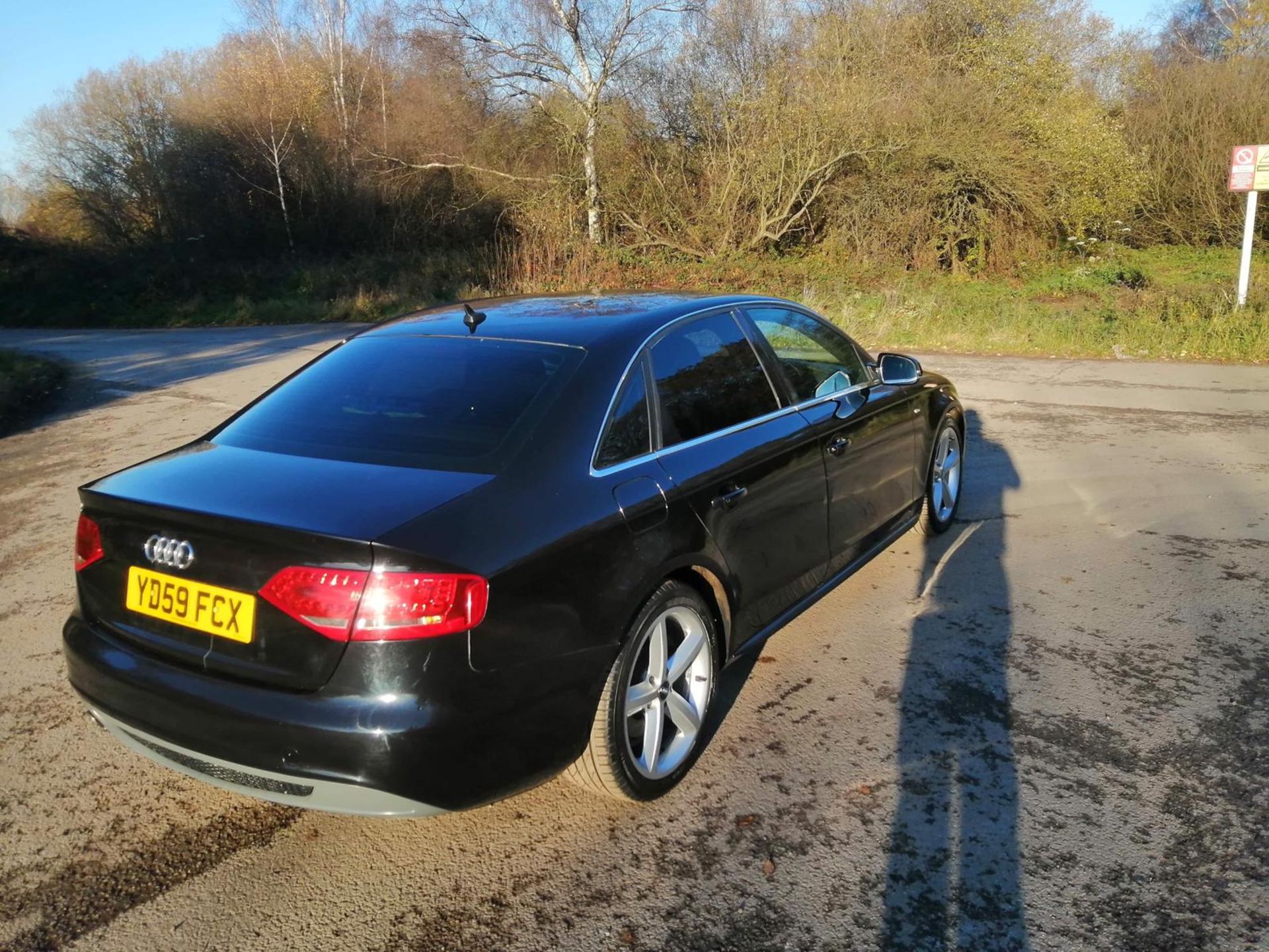 2009/59 REG AUDI A4 S LINE TDI 2.0 DIESEL BLACK 4 DOOR SALOON, SHOWING 2 FORMER KEEPERS *NO VAT* - Image 4 of 13