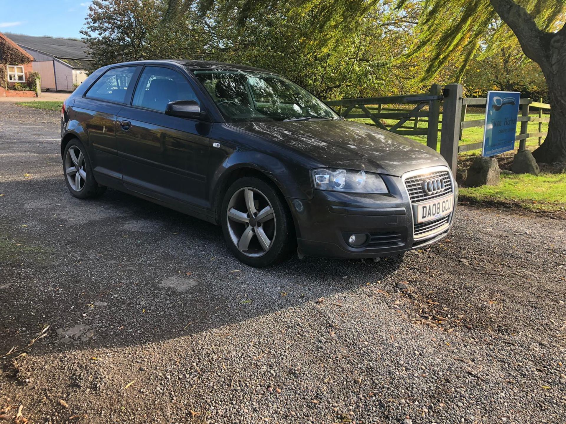 2008/08 REG AUDI A3 SPORT 2.0 DIESEL GREY 3 DOOR HATCHBACK, SHOWING 3 FORMER KEEPERS *NO VAT*